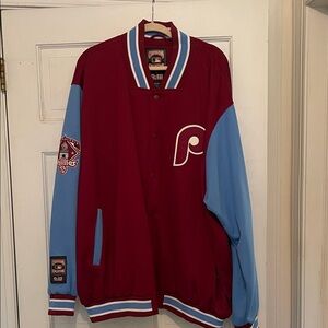 G-III Sports Red and Blue Varsity Jacket